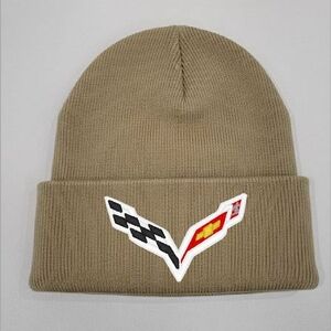 🔥 NEW 🔥 Corvette C7 Tan Beanie